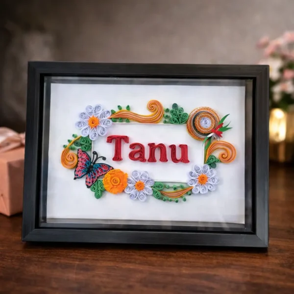 Personalized Quilling Name Frame 4 Personalized Quilling Name Frame