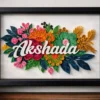 Personalized Quilling Name Frame 2 Personalized Quilling Name Frame